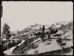 La Rocca malatestiana nei primi anni del 1900, una foto di Gaetano Brasa