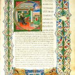 Una carta miniata nel codice di Sant'Agostino De civitate Dei, 1450