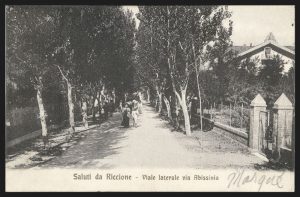 Saluti da Riccione, Viale laterale via Abissinia