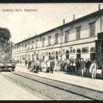 Terni, stazione ferroviaria e binari ai primi del '900