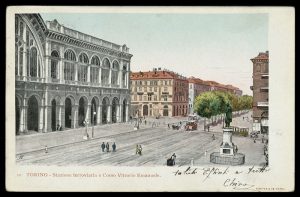 Torino, Stazione ferroviaria e Corso Vittorio Emanuele