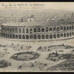 Veduta dell'Arena di Verona nel 1900 circa