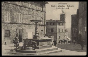 Chianciano, Stazione climatica e balneare. Piazza Umberto I.