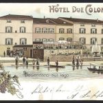 Acquerello dell' Hotel due colombe a Desenzano sul lago