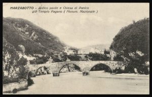 Marzabotto, Antico ponte e Chiesa di Panico già Tempio Pagano (Monum. Nazionale)