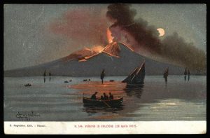Acquerello del Vesuvio in eruzione (26 aprile 1872)