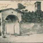 Forlì, veduta del portico davanti alla chiesa di San Biagio. 1907